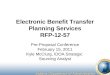 Electronic Benefit Transfer Planning Services RFP-12-57