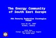 The Energy Community  of South East Europe