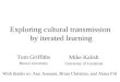 Exploring cultural transmission  by iterated learning