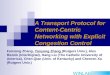 A Transport Protocol for Content-Centric Networking with Explicit Congestion Control