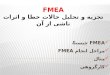 FMea تجزیه  و تحلیل حالات خطا و اثرات ناشی از  آن FMEA چیست؟ مراحل انجام  FMEA مثال کارگروهی