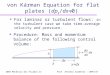 von Kárman Equation for flat plates ( dp e / dx ≠ 0)