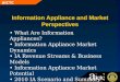 Information Appliance and Market Perspectives