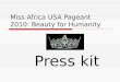 Miss Africa USA Pageant 2010: Beauty for Humanity