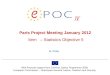 Paris Project Meeting January 2012  Item   – Statistics Objective 5