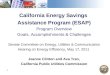 California Energy Savings  Assistance Program (ESAP) Program Overview