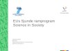 EUs Sjunde ramprogram Science in Society