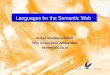 Languages for the Semantic Web