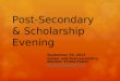 Post-Secondary & Scholarship Evening