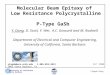 Molecular Beam Epitaxy of  Low Resistance Polycrystalline  P-Type GaSb