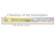 Chemistry of the Stratosphere