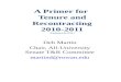 A Primer for  Tenure and Recontracting 2010-2011 (Updated July 2010 )