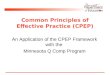 Common Principles of  Effective Practice (CPEP)