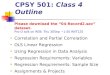 CPSY 501:  Class 4 Outline
