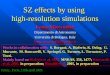 SZ effects by using  high-resolution simulations