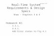 Real-Time System Requirements & Design Specs