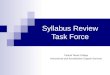 Syllabus Review Task Force