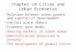 Chapter 10 Cities and Urban Economies
