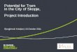 Potential for Tram  in the City of Skopje,  Project Introduction