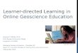 Learner-directed Learning  in Online Geoscience Education