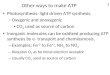Other ways to make ATP