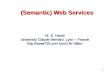 (Semantic) Web Services