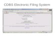 CDBS Electronic Filing System