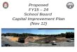 Proposed FY15 – 24 School Board  Capital Improvement Plan (Nov 12)