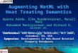 Augmenting MatML with Heat Treating Semantics