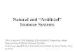 Natural and “Artificial” Immune Systems
