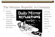 The Weimar Republic in Germany