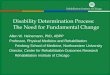 Disability Determination Process:  The Need for Fundamental Change