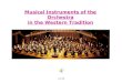 Musical Instruments of the Orchestra in the Western Tradition