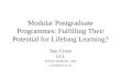 Modular Postgraduate Programmes: Fulfilling Their Potential for Lifelong Learning?