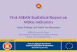 First ASEAN Statistical Report on MDGs Indicators