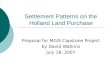 Settlement Patterns on the Holland Land Purchase