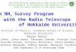 An NH 3  Survey Program  with the Radio Telescope  of Hokkaido University