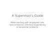 A Supervisor’s Guide