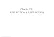 Chapter 28:  REFLECTION & REFRACTION