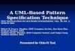 A UML-Based Pattern Specification Technique