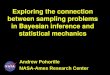 Exploring the connection between sampling problems in Bayesian inference and statistical mechanics