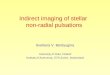 Indirect imaging of stellar  non-radial pulsations