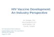 HIV Vaccine Development: An Industry Perspective