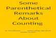 Some Parenthetical Remarks About Counting