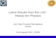 Latest Results from the LHC:  Heavy-Ion Physics