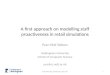 A first approach on modelling staff proactiveness in retail simulations