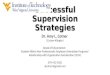 Successful Supervision Strategies