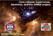 Core-collapse Supernovae,  Neutrinos, and the OMNIS project