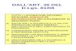 DALL’ART. 36 DEL  D.Lgs. 81/08