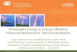 Renewable Energy & Energy Efficiency Financial Mechanisms:  Recommendations